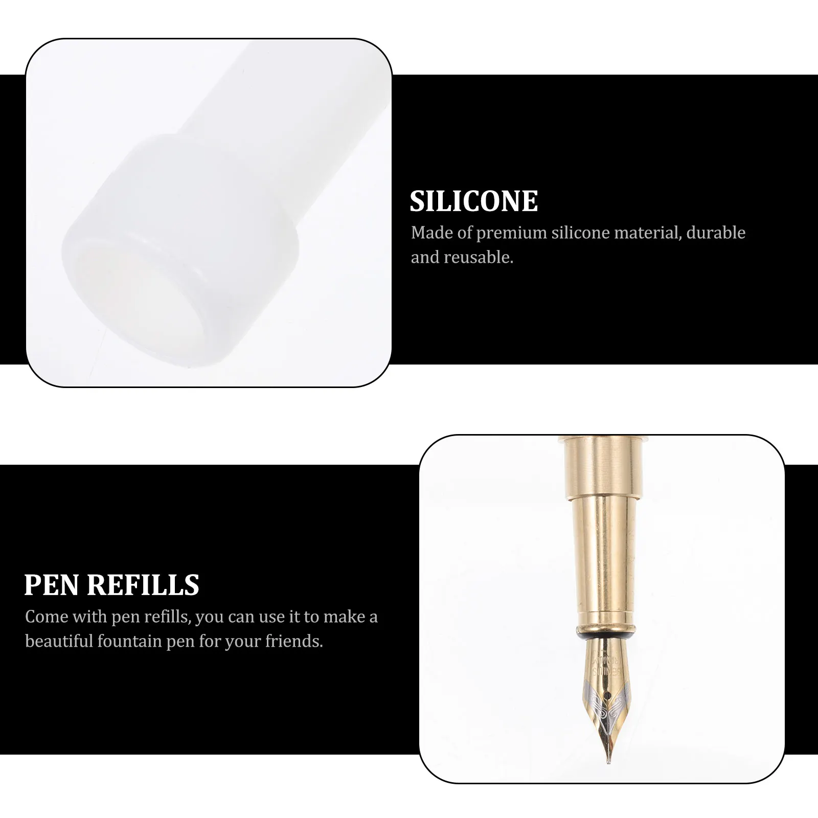 

Pen Mold Set Epoxy Resin Molds Silicone for Pens Ballpoint DIY with Ink Fountain