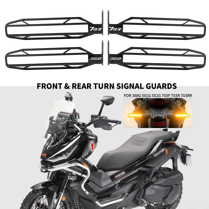 Motorcycle Front & Rear Turn Signal Protective Indicator Guard For ZONTES ZT368G 368G 501G 552G 703F 703R 703RR 2024 2025 2026