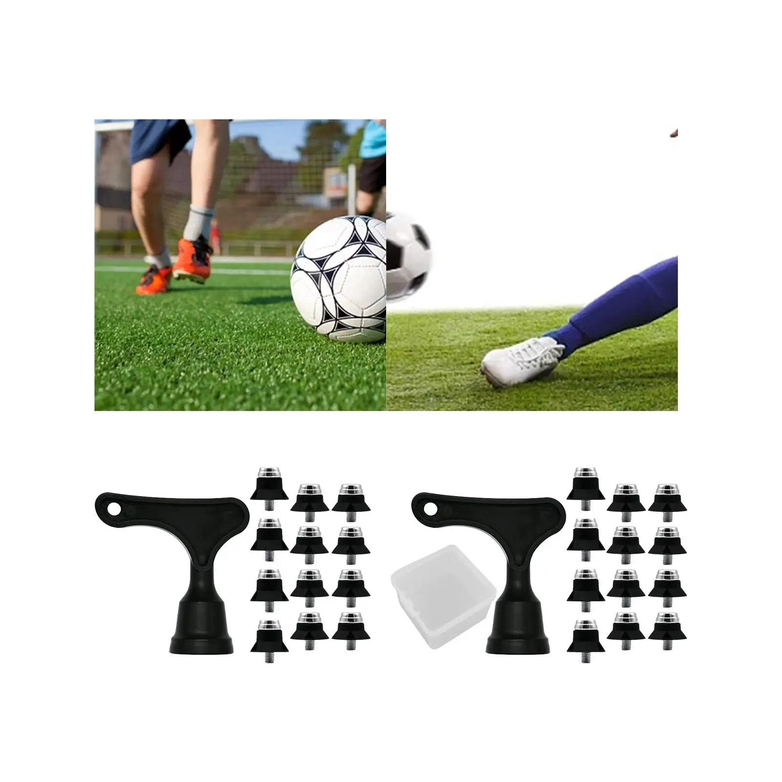

12x Track Shoes Spikes Comfortable Anti Slip Soccer Shoe Spikes for Training Athletic Sneakers Indoor Outdoor Sports Competition