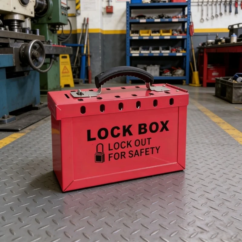 

Portable Steel Safety Lockout Box Kit NT-K01 NT-K02 Small Hand Lock Box with 12 Locks And Management Station for Group Use