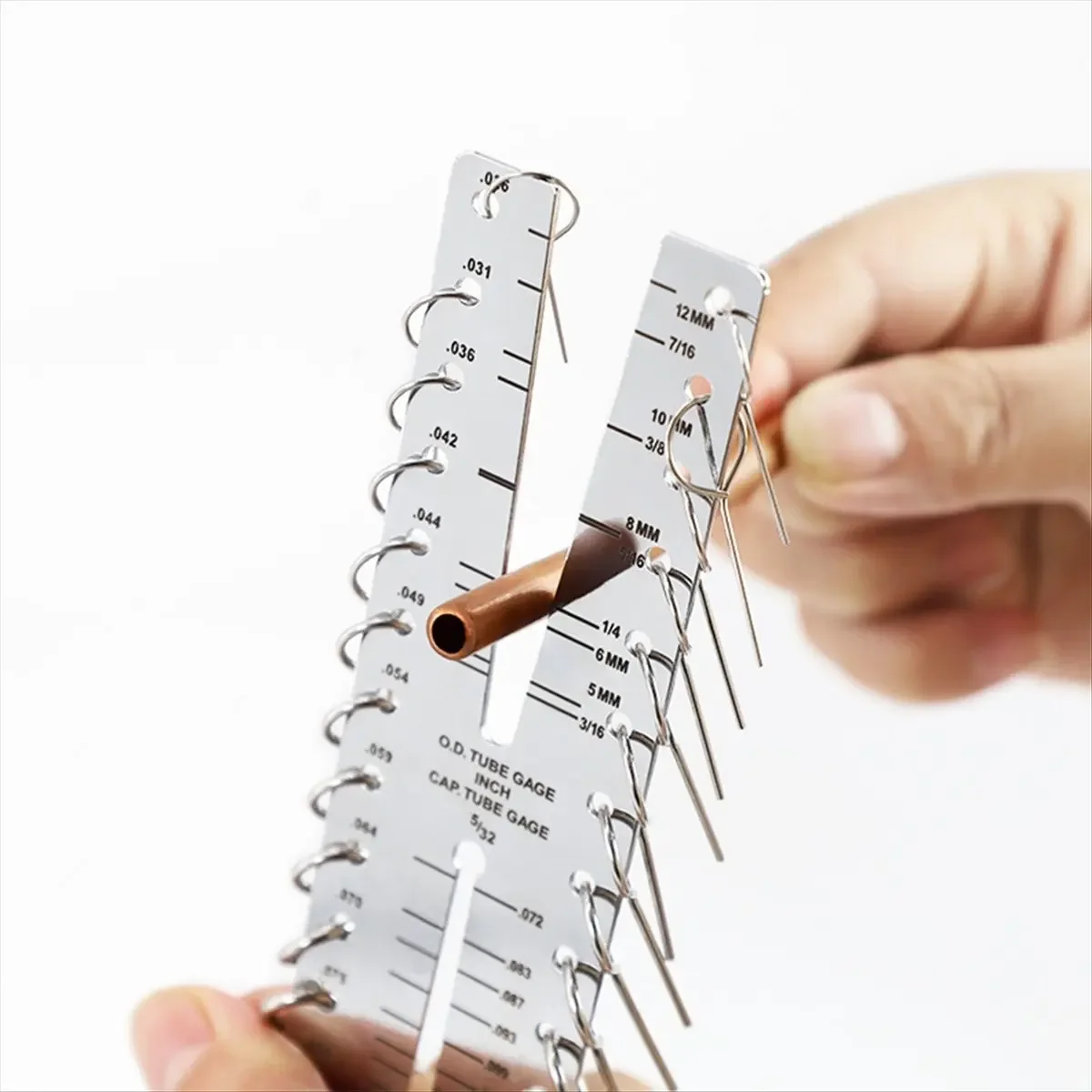 AT16 Cap Tube Gauge Capillary Inspection Tool Measuring Tube Copper Inner and Outer Diameter