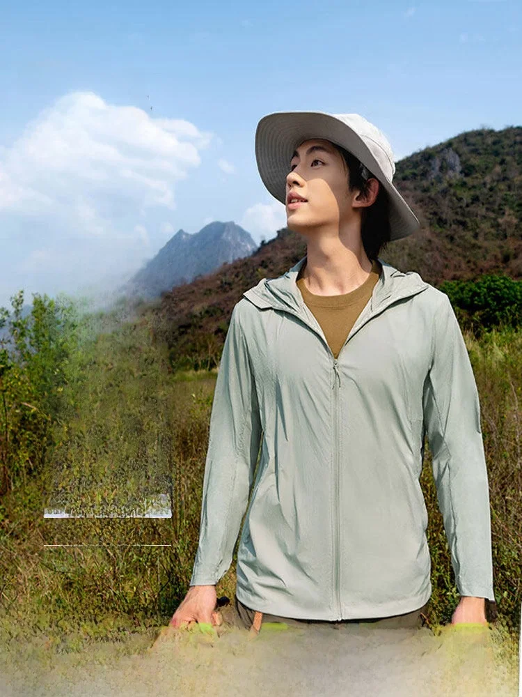 

Men's Qui Dry Lightweight Breathable Sun Protection Clothing Ice Silk Outdoor Summer Uv Protection Clothing by Banana Le