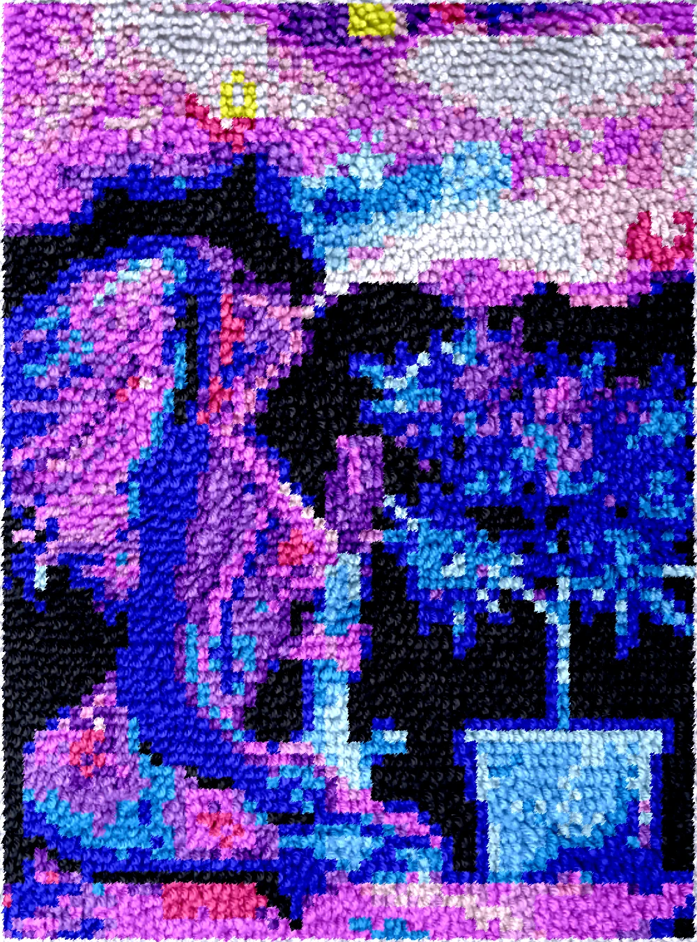 

Наборы крючков с защелкой DT2332, наборы крючков с защелкой из холста, необработанная акриловая пряжа, подушка для вышивки, ковер для вышивки крестиком