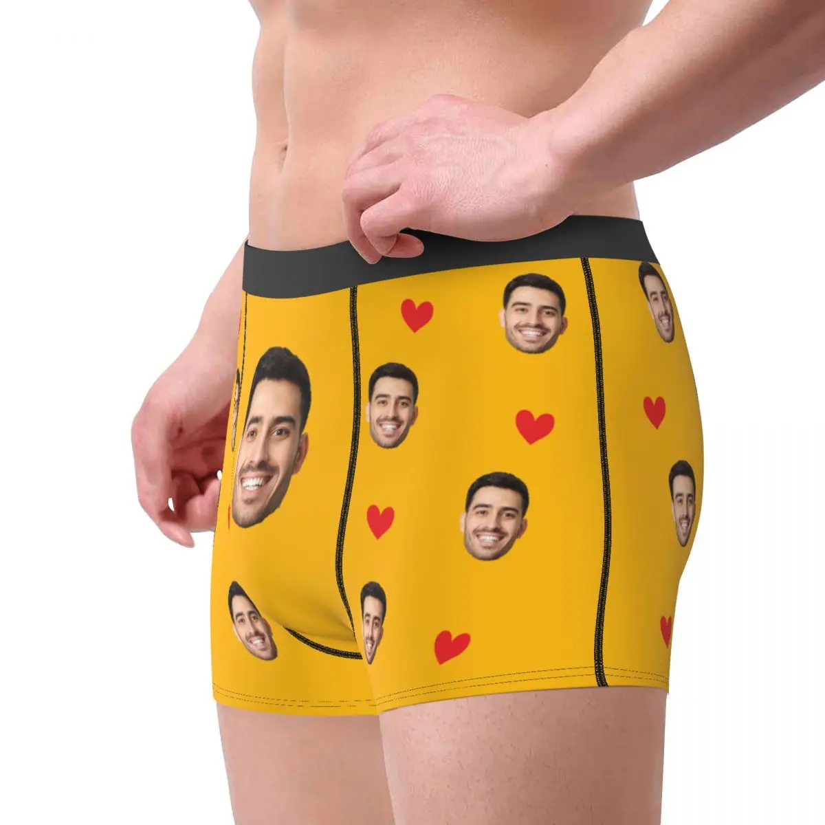 Personal isierte Herren Boxer Slips benutzer definierte Gesicht Foto Unterwäsche lustiges Geschenk für Ehemann maßge schneiderte Jubiläum/Valentinstag Geschenk