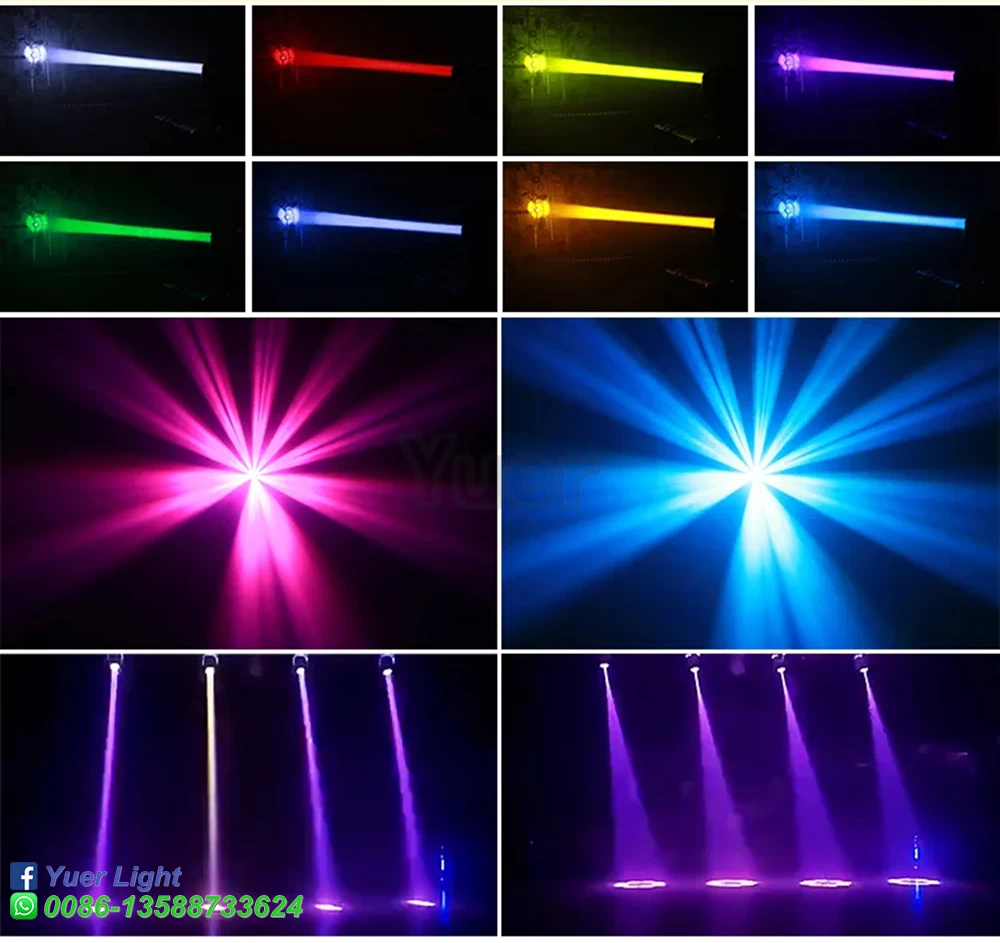 Imagem -06 - Led Moving Head Stage Effect Iluminação Feixe Spot Sharpy Dmx Modos de Som Dispositivo Elétrico dj Disco Night Club Casamento 100w Novo