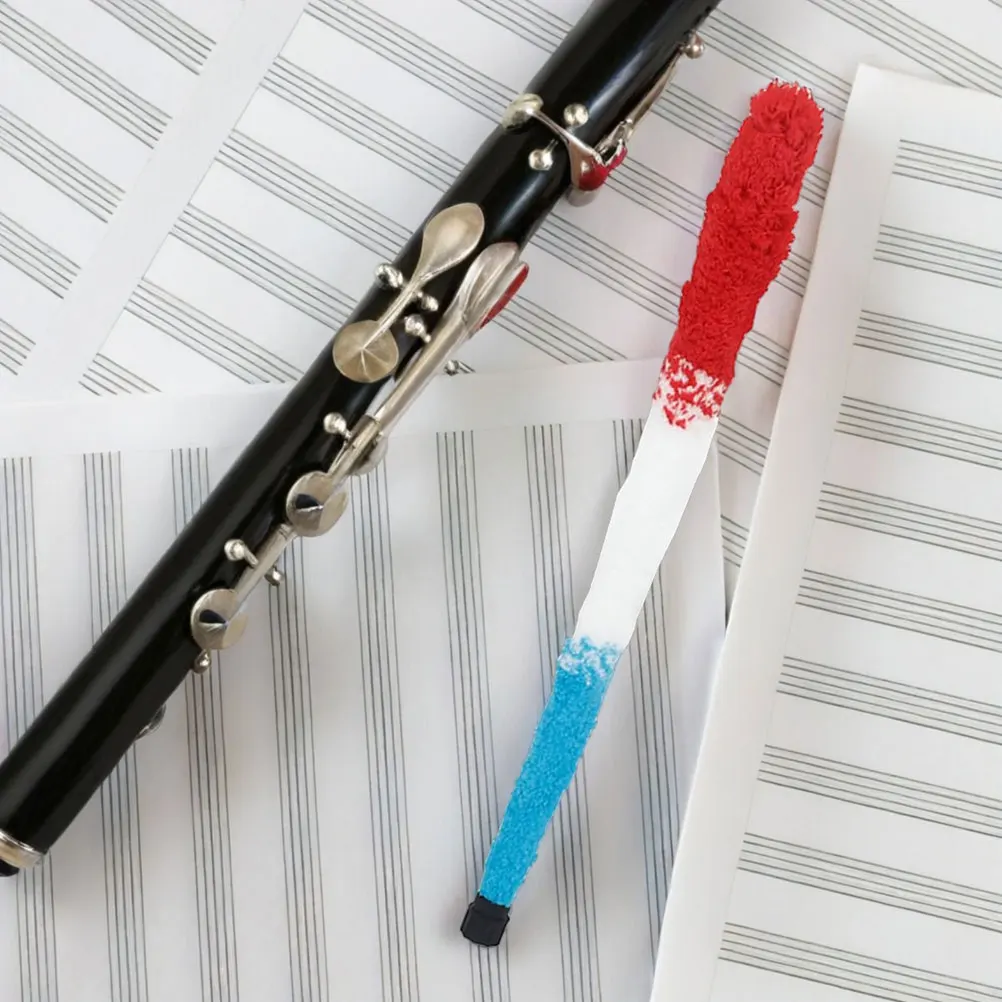 

2 Pcs Saxophone Cleaning Brush Alto Kit Cleaner Swab inside Fiber Wool Clarinet Cloth Flute Supplies