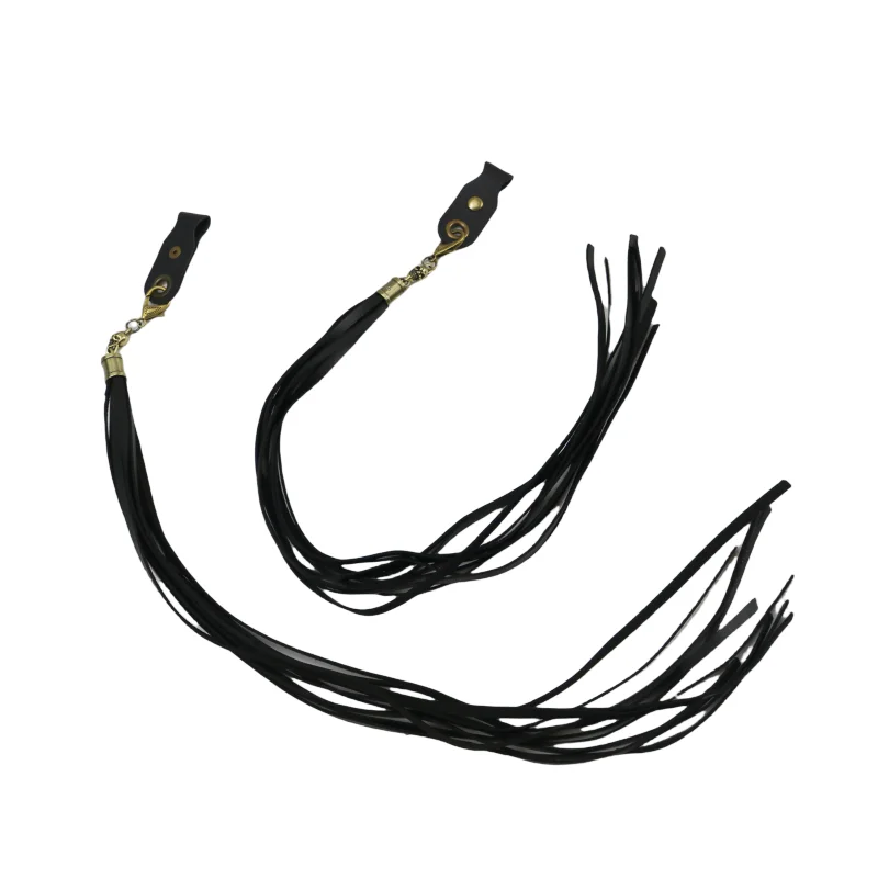 Motorcycle Brake Lever Leather Covers Skull Fringe Tassels Clutch Lever Cover for Harley Indian Old School Cafe Racer Custom