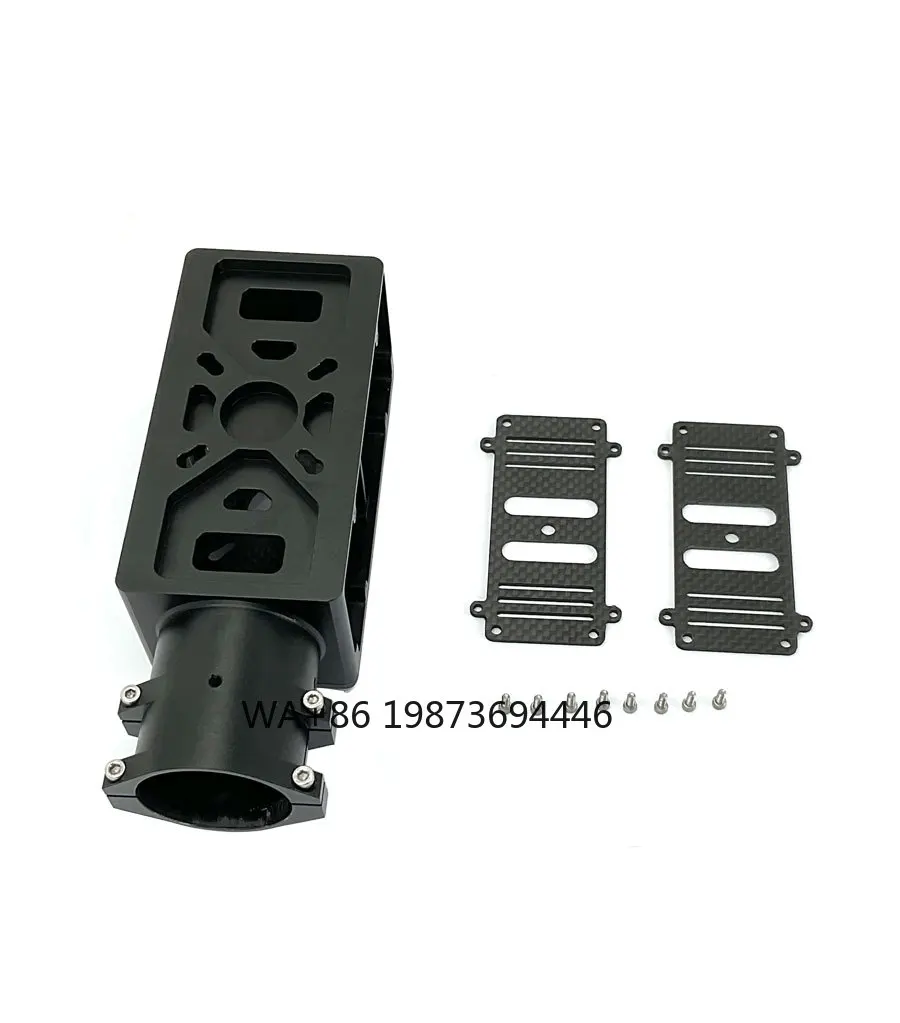 

40mm Dual Motor Mount Anti-Shock Motor Seat Holder X8 Motor Mount Black OD40 Pipe Clamp Cpnnector for DIY Heavy