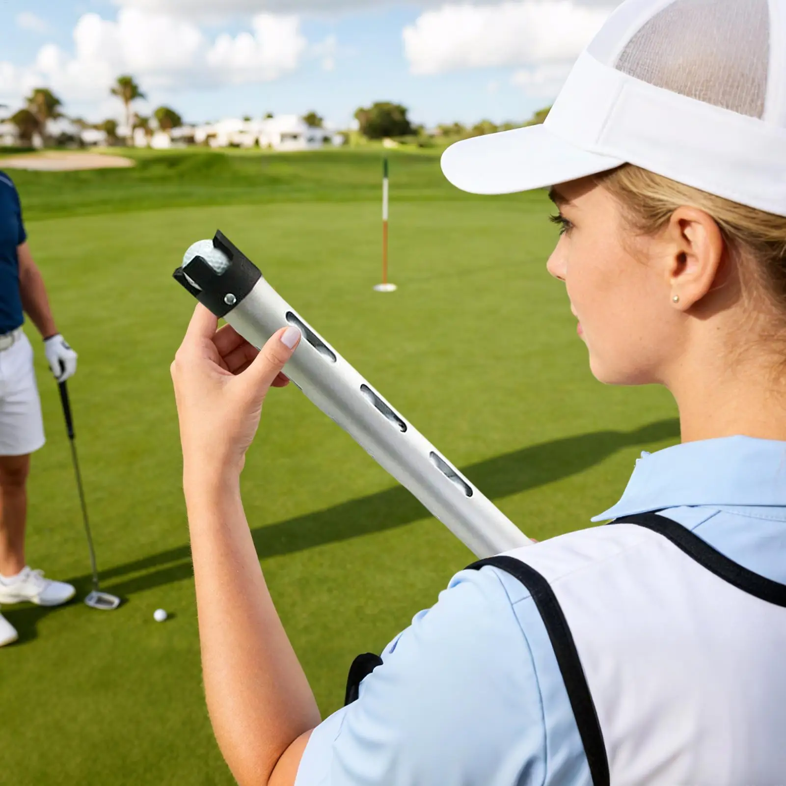 

Golf Ball Picker Upper Large Capacity Aluminum Alloy Golf Retriever Ball Picker Upper For Women Men Collectors Outdoor Club