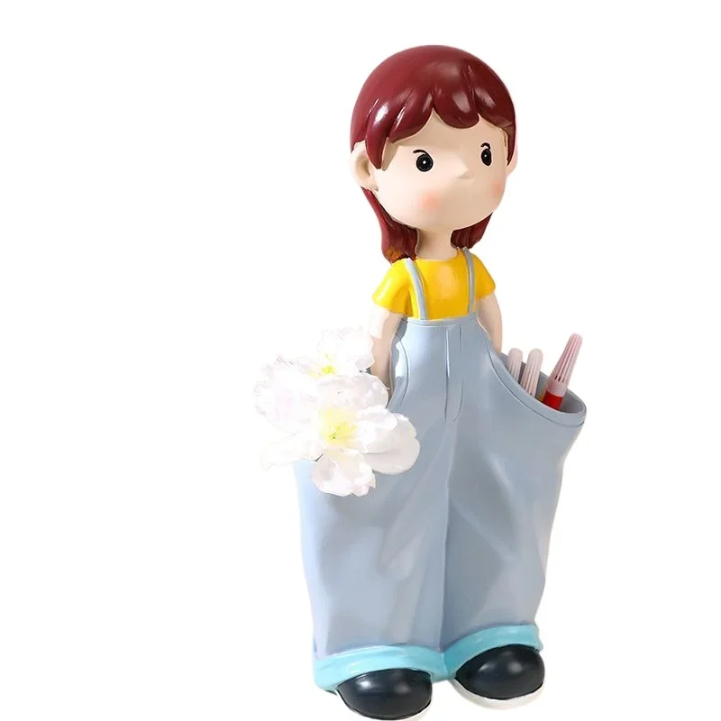 

Creative pen holder, desktop small ornament, children's birthday gift, girls, girlfriends, sisters, living room room decorations