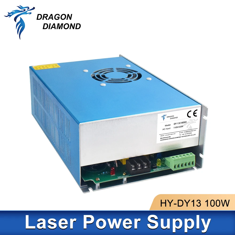DY13 100W Co2 Laser Power Supply For RECI W2/Z2/S2 Laser Tube For Laser Engraving and Cutting Machine HY-DY Series