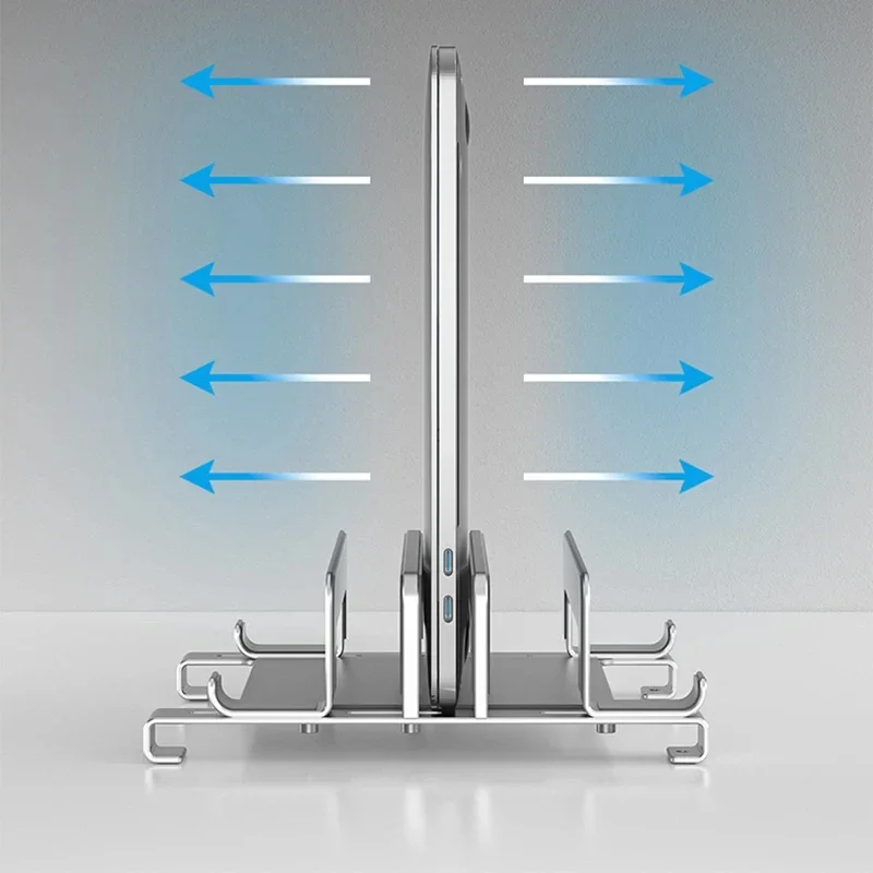 Imagem -05 - Suporte de Armazenamento de Dissipação de Calor para Cadernos Verticais Base de Suporte de Aço Carbono do Computador Desktop Cinco Cartão Novo