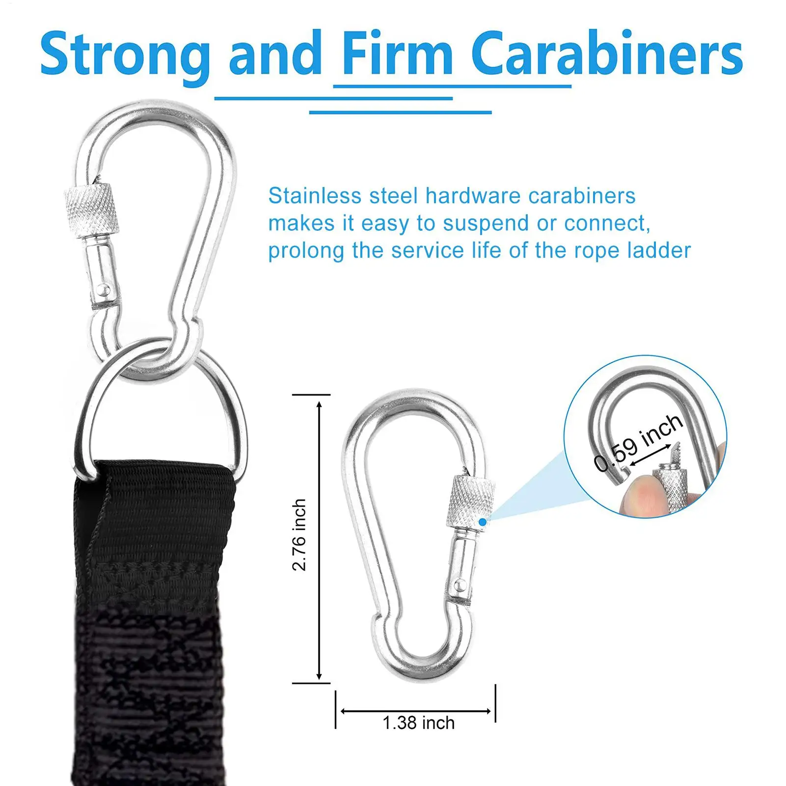 

Fishing Boat Rope Ladder 4-Step 600lbs Climbing Pontoon Boat Ladder Climbing Stairs Marine Accessories For Boarding Reboarding