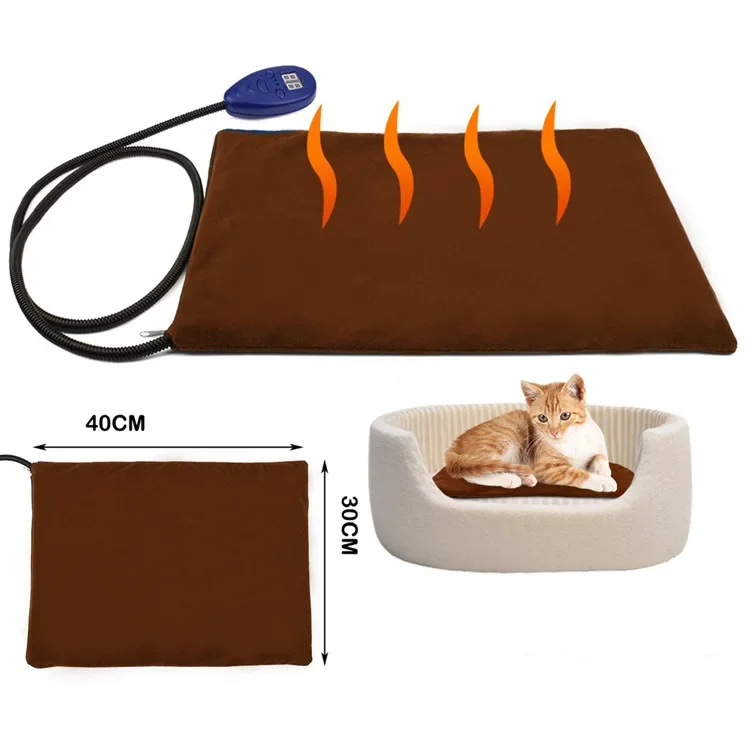 12V Auto Power Off CE IP67 Waterproof Pet Electric Heating Pad Dogs Cats Indoor Warming Mat Pet Winter Electric Heating Blanket