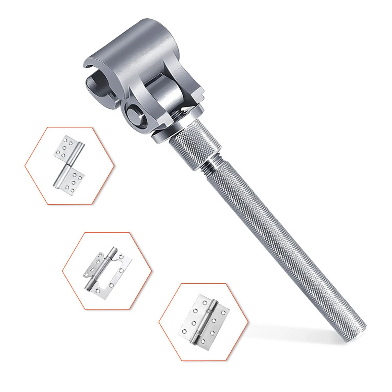 Door Hinge Adjustment Tool Stainless Steel Hinge Adjusting Wrench for Indoor Outdoor Doors
