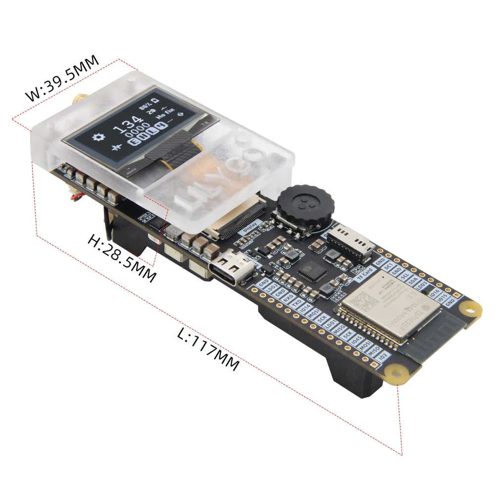 Imagem -05 - Lilygo® T-twr Plus Openedition Esp32-s3 Placa de Desenvolvimento Walkie-talkie Integrado Wifi Bluetooth Gps Oled Sa868 tf Cartão Bateria