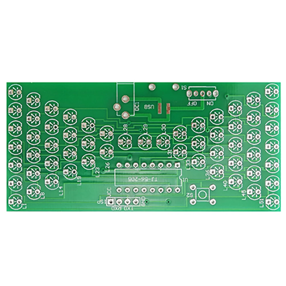 DIY Kit Electronic Hourglass LED Light-Emitting Diode MCU STC15W201S PCB Soldering Practice Kit With Power Cord DC5V 4PIN