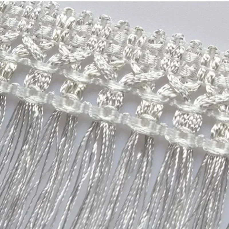 11.55M 12CM Width Curtain Tassel Braided Lace Trim Sewing Ribbon Fringe DIY Ethnic Latin Dress Stage Garment Curtain Accessories
