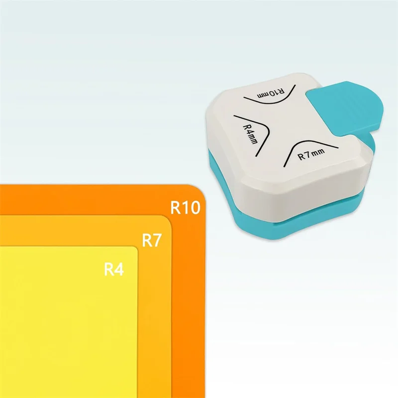 3 في 1 ورقة الزاوية مستدير لكمة R4mm R7mm R10mm الزاوية مستدير لكمة لتقوم بها بنفسك 3 طريقة الزاوية القاطع للحرف الورقية صفح JAF272 #1