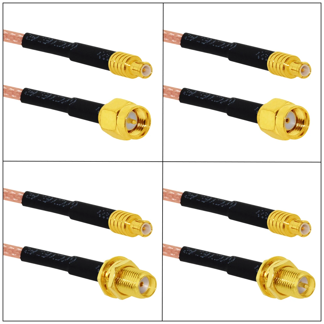 1pc New SMA Male Female Jack Nut Switch MCX Plug Straight Right Angle RG316 Coaxial Cable Pigtail 15/30/50/100cm 6\