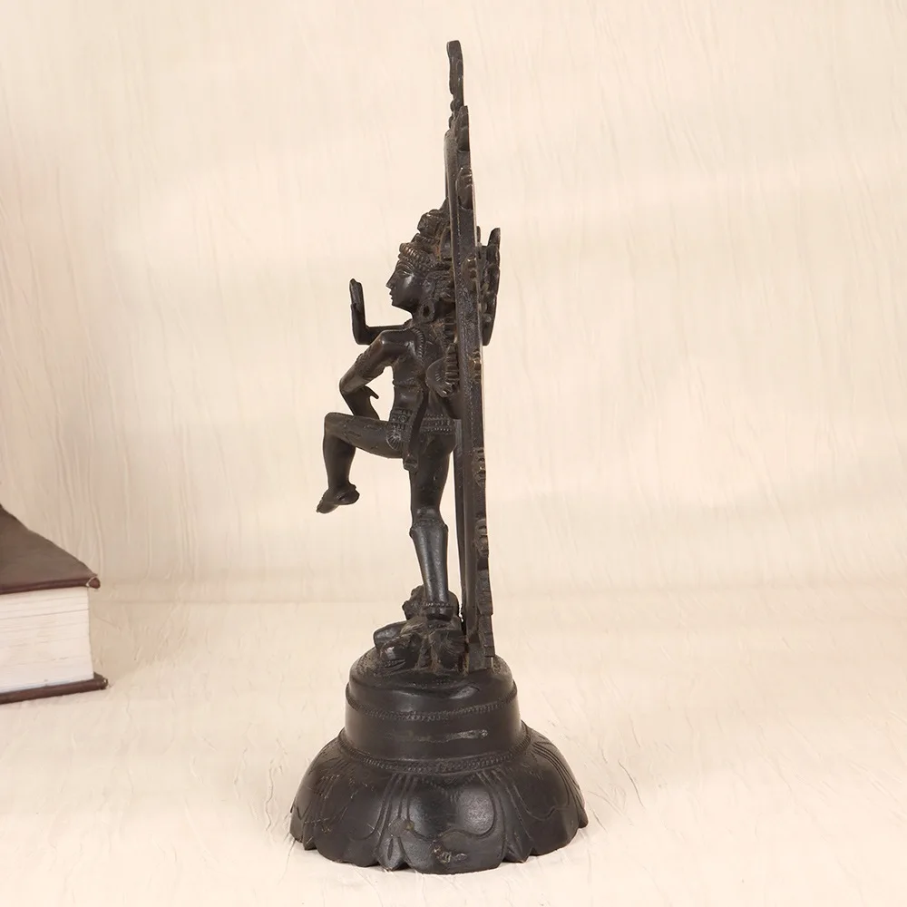 Handcrafted Indian vintage finest brass statue of Lord Shiva
