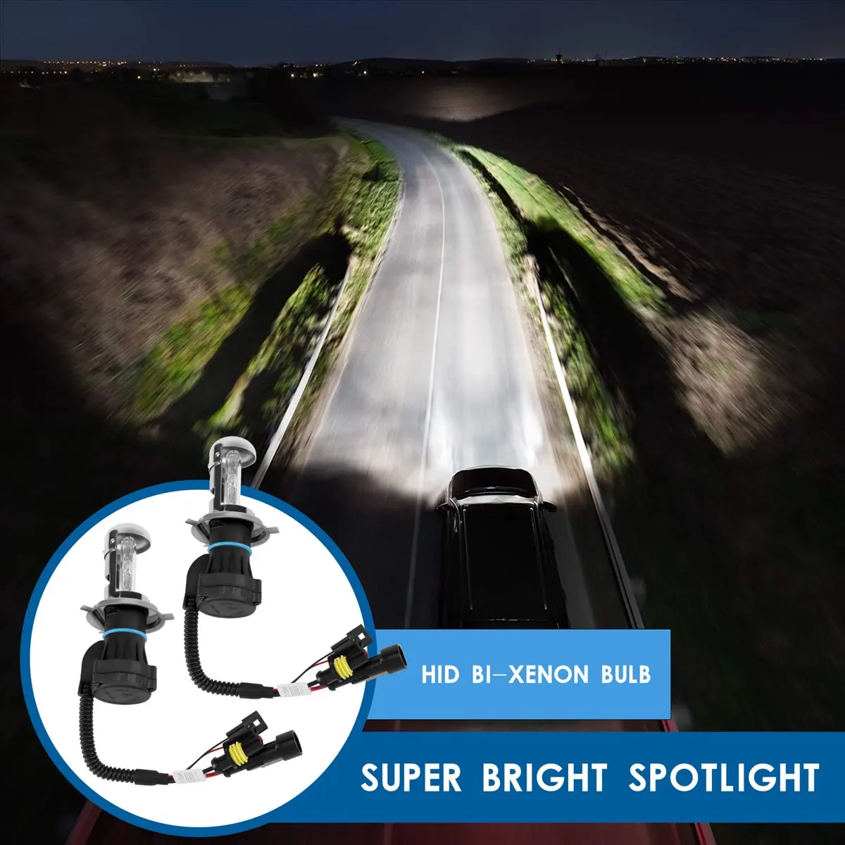 

Лампа BABQ 2X Bulb AUTO HID BI-Xenon Beam HI/LOW H4 (55W, 6000K)