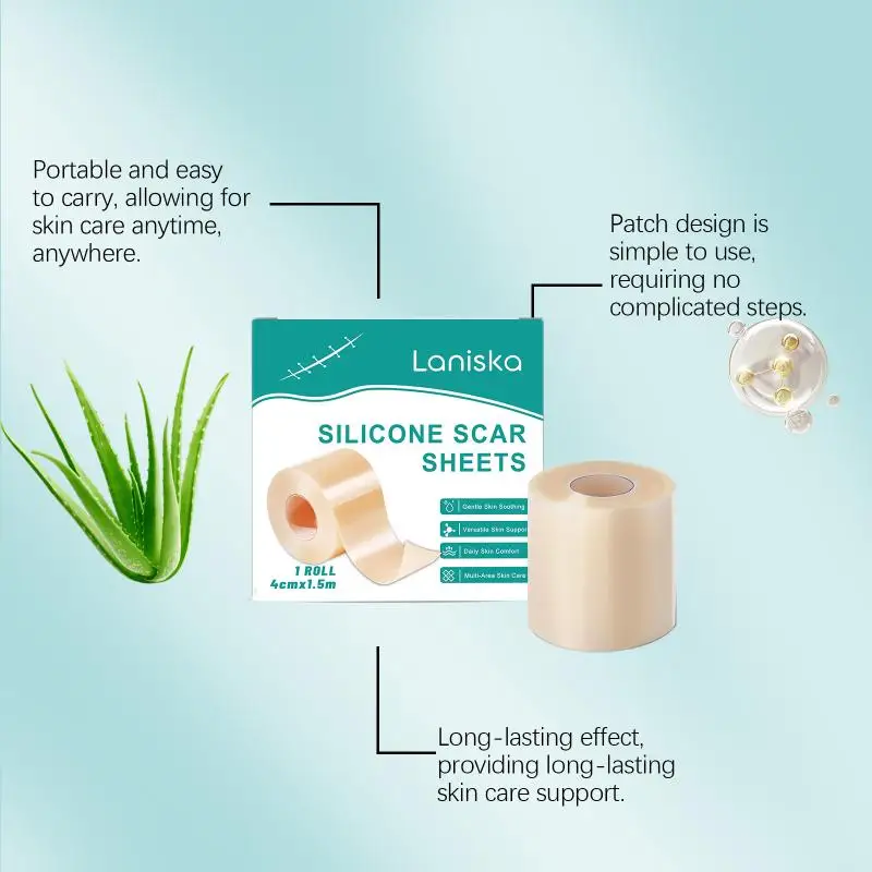 Hydrocolloid Roll For Wound Care Hydrocolloid Patch Bandages With Self-Adhesive Bed Sore Bandages Highly Absorbent For Burn
