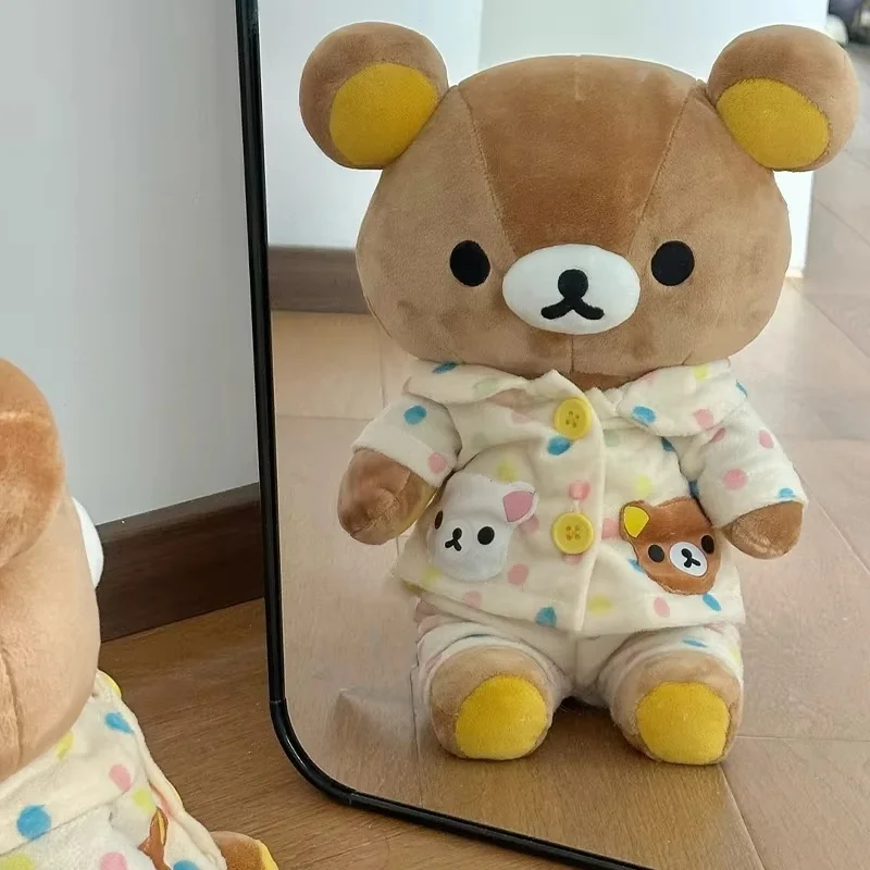 35-55 cm Rilakkuma Pyjamas Plüschtier Puppe Schlafkissen Weiches Kissen Für Sofa Bett Dekorative Unterstützende Wurfkissen Geschenk