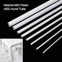 10Pcs ABS Round Tube Plastic Hollow Tube diameter 2mm~10mm DIY Handmade Sand Table Material model Building Decoration Crafts