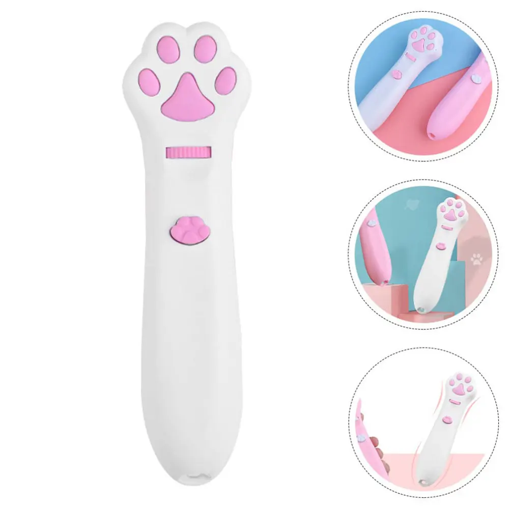 Laser Cat Teasing Stick 5 Modes + Red Dot LED Light Pointer Indoor Interactive Projection Toys Dog Kitten Pet Accessories