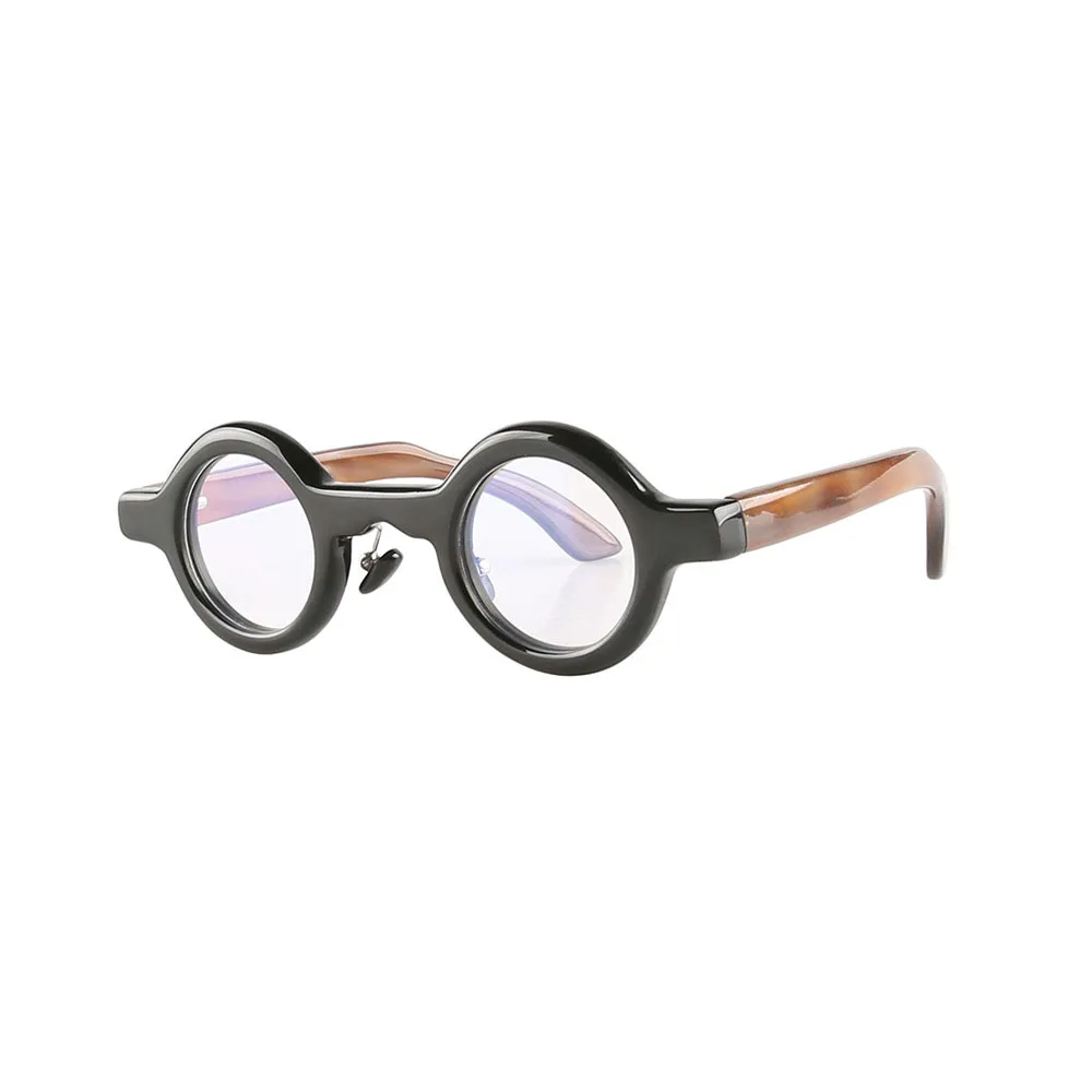 

Eyeglass Frames For Men Women Unique Round Retro Reading Prescription Glasses Frame Handmade Natural Horn Optical Eyewear