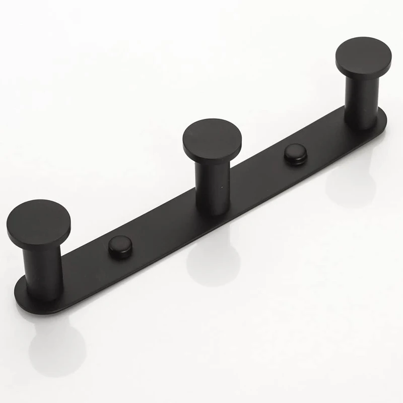 Kledingstuk Haak 304 Rvs Handdoek Haak Multi-Haak Handdoek Rek Haak Zwarte Rij Haak