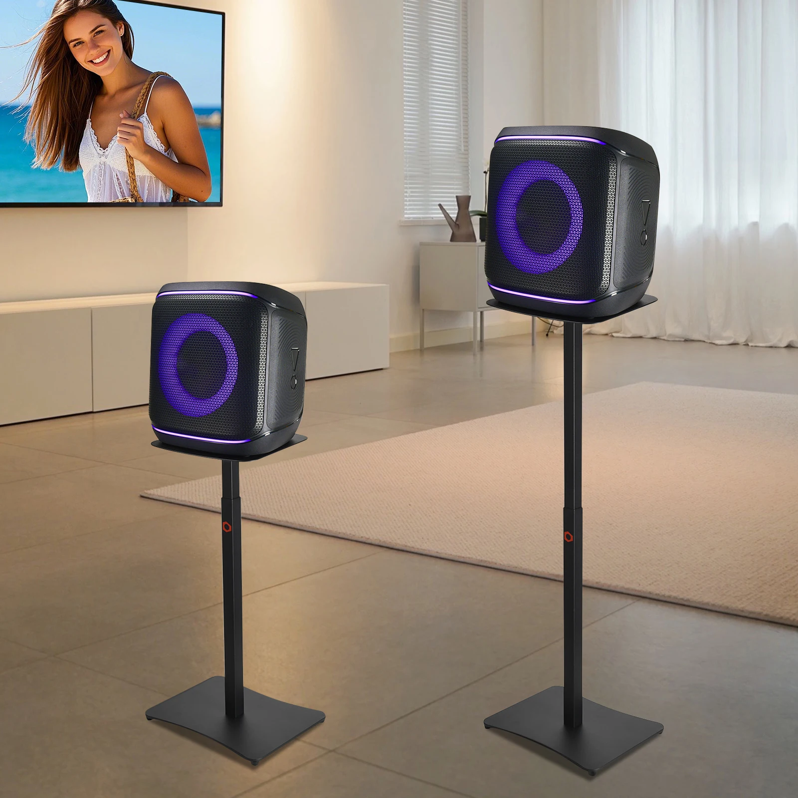 Подставка для динамика, регулируемая по высоте, напольная подставка для динамика, держатель кронштейна с винтами, напольная подставка для динамика для JBL PartyBox Encore 2/1