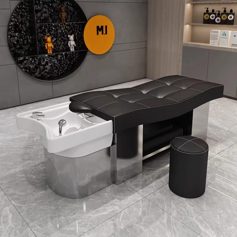 

Lie Flat Ceramic Basin Shampoo Chairs Hairdressing Thai Special Use Simple Shampoo Chairs Hair Salon Comfort Furniture Stoelen