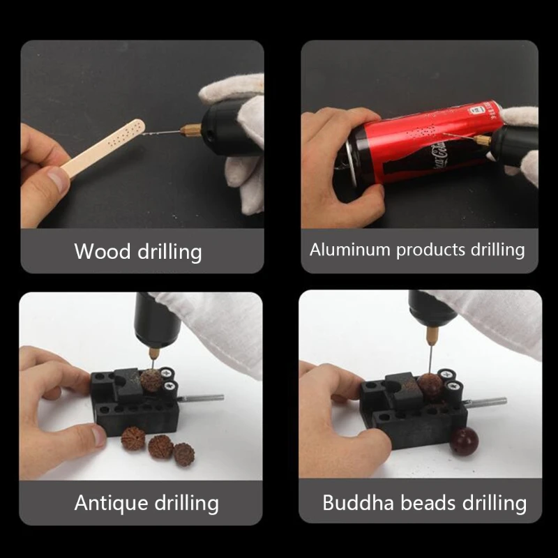 USB Mini Electric Drill DC 5V  Hand Drill Circuit Board Acrylic Film Manual  Jewelry Punching Machine DIY Epoxy Resin Craft Tool