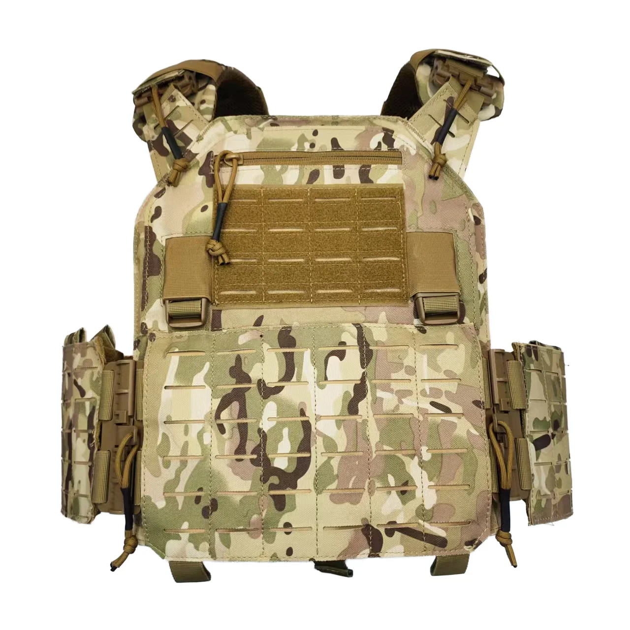軽量アウトドアタクティカルベスト：レーザーカットクイックリリースシステム、モジュール式サスペンションデザイン