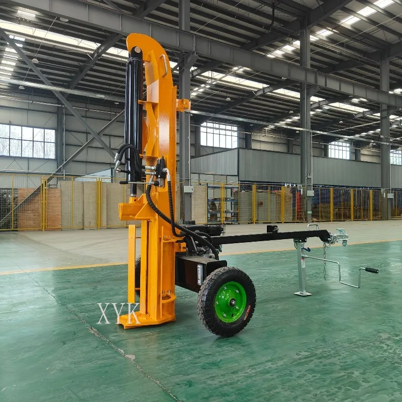 FOB Price Deposit Wheel Hydraulic Horizontal Log Splitter Household Farm Wood Stump Firewood Cutting Equipment
