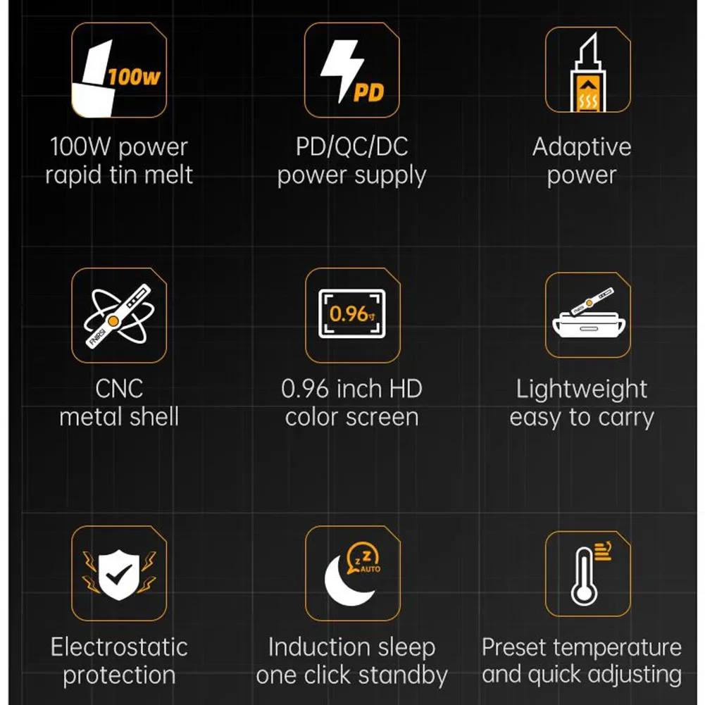 Precision Engineering The HS02A For Smart Soldering Iron at 100W Ensures Optimal Control Over Your Electronic Projects