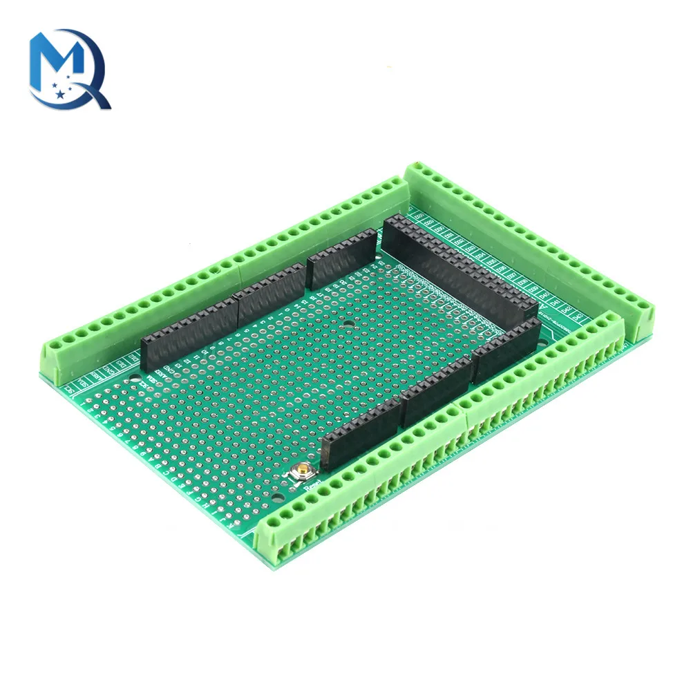 Compatible With MEGA2560 Double-side Prototype Screw Terminal Block Shield Board Kit For Arduino Mega 2560 / Mega2560