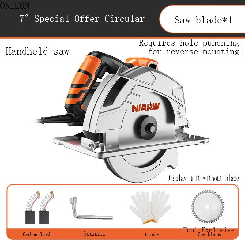 Electric Circular Saw Multifunctional Household Woodworking Electric Saw Portable Saw Cutting Sawing Circle Woodworking Tools