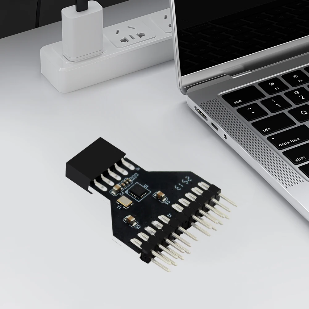 USB2.0 9 Pin To USB3.0 19Pin Conversion Adapter USB 2.0 Connector Motherboard USB2.0 9Pin Extension Cable Adapter 1 To 2 USB HUB