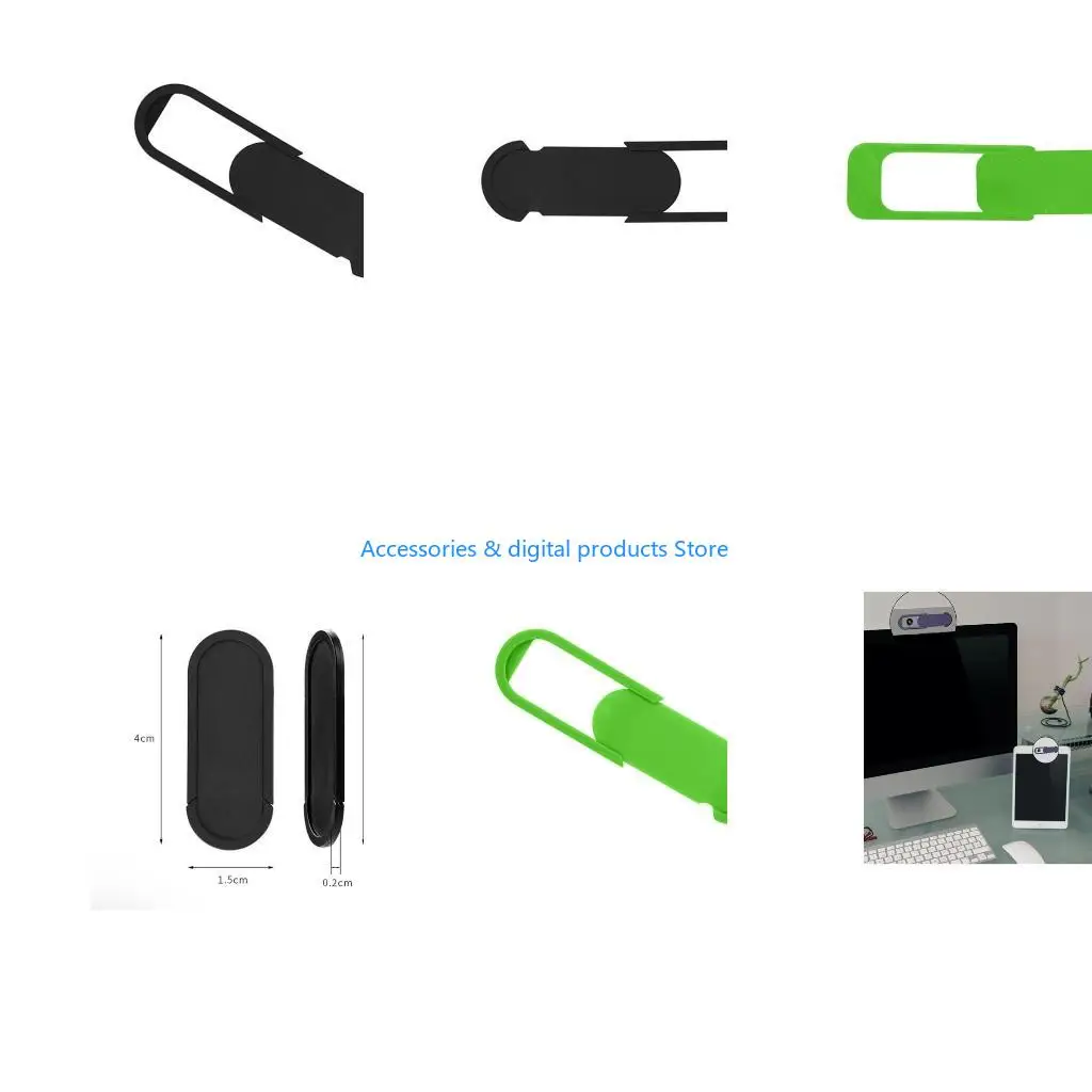 77JD Computer Camera Blocker Slide 93% Light Transmission Universal Lens Cap