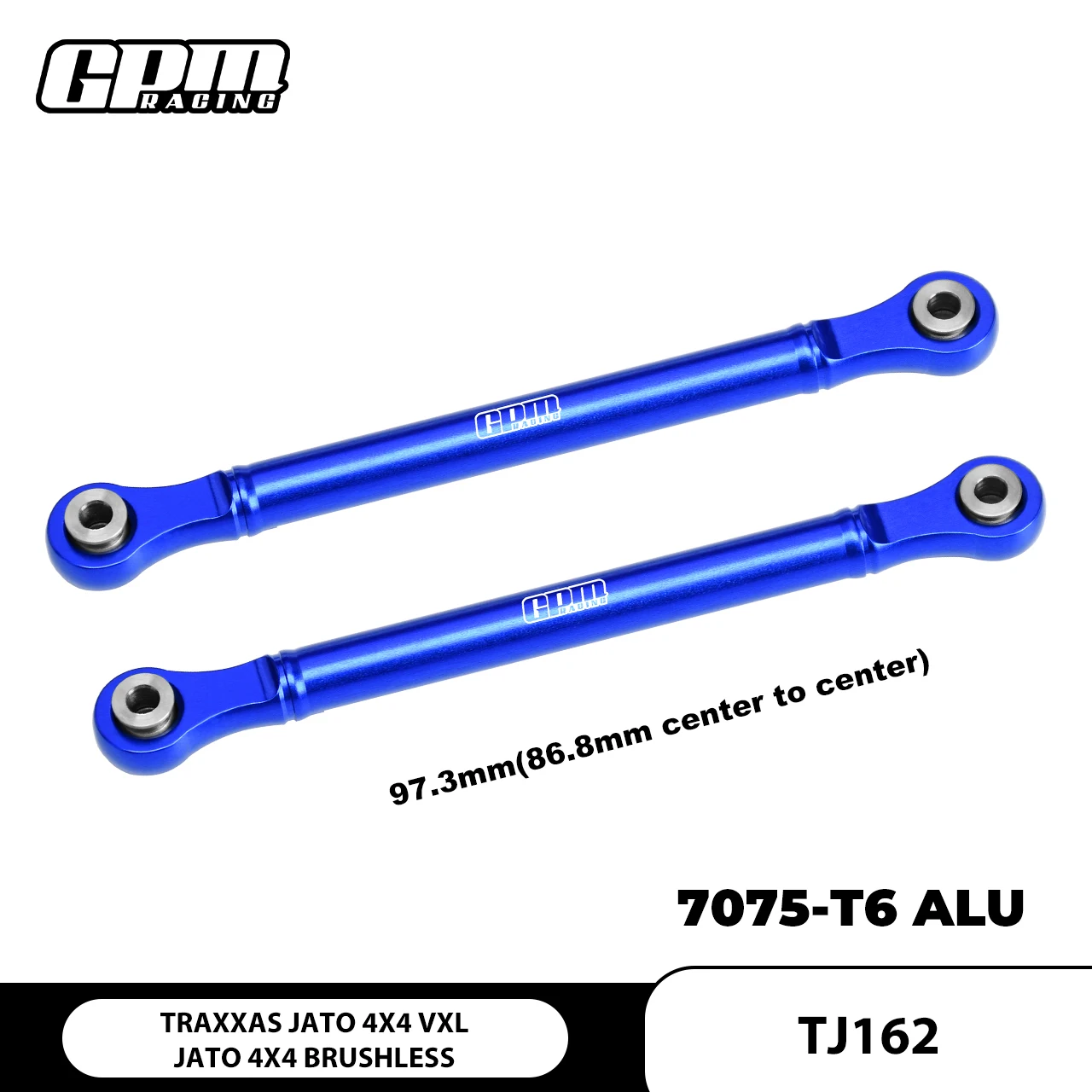GPM 7075 Alloy Front Steering Toe Links for TRAXXAS 1/8 JATO 4X4 VXL 9027 - Upgrade Racing Car Parts
