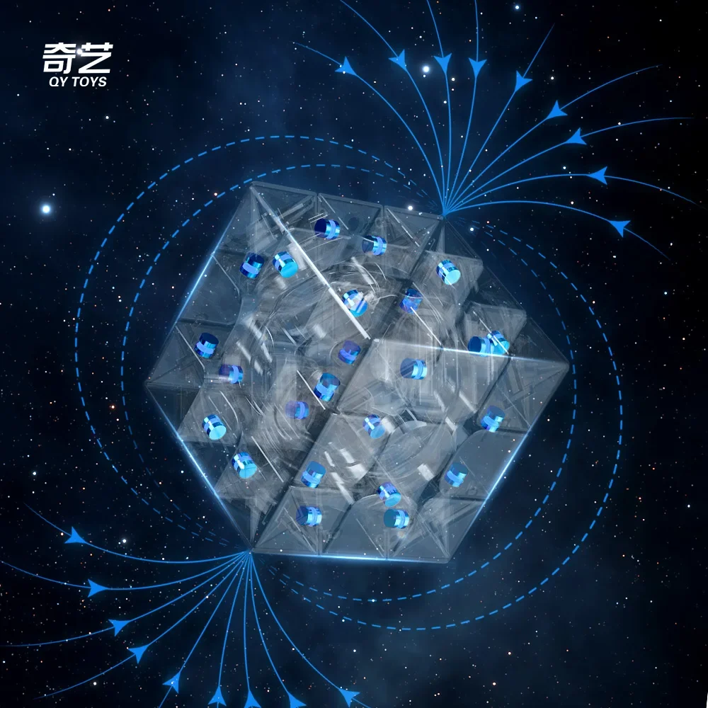 [CubeFun] QiYi Warrior M Pro 3x3 المكعب السحري المغناطيسي بدون ملصقات المهنية سرعة لغز هدايا الأطفال لعب الألعاب