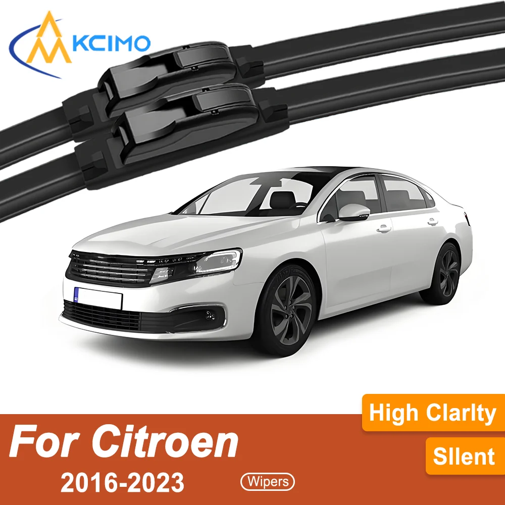 

Премиум резиновые прочные бесшумные всепогодные щетки стеклоочистителя, 2 шт. для Citroen Citroen C6 2016-2023, набор щеток переднего стеклоочистителя