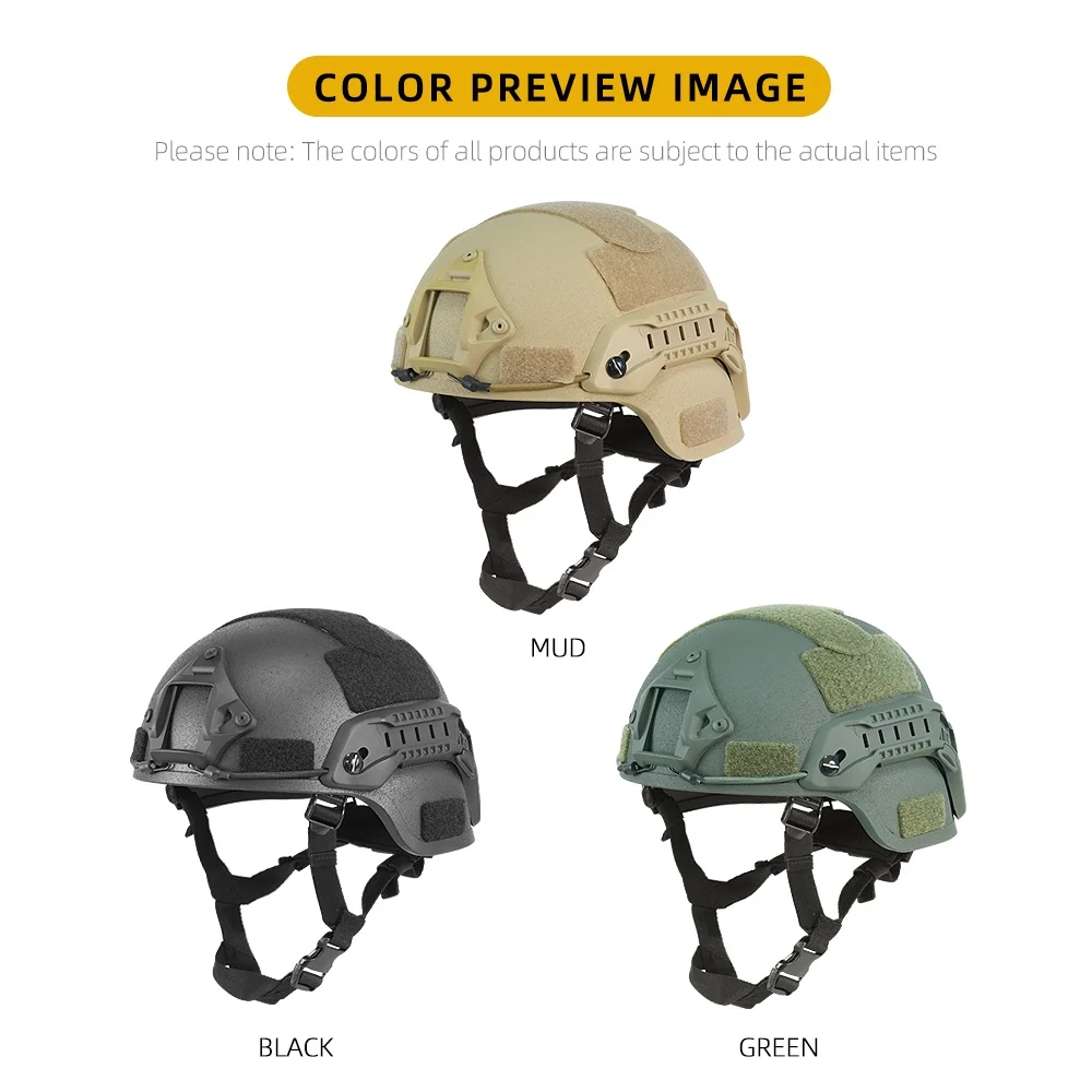 BOOIU 戦術ヘルメット MICH2000 ヘルメット高品質弾道ヘルメット FAST 弾道ヘルメット CS リアルゲーム軍事保護