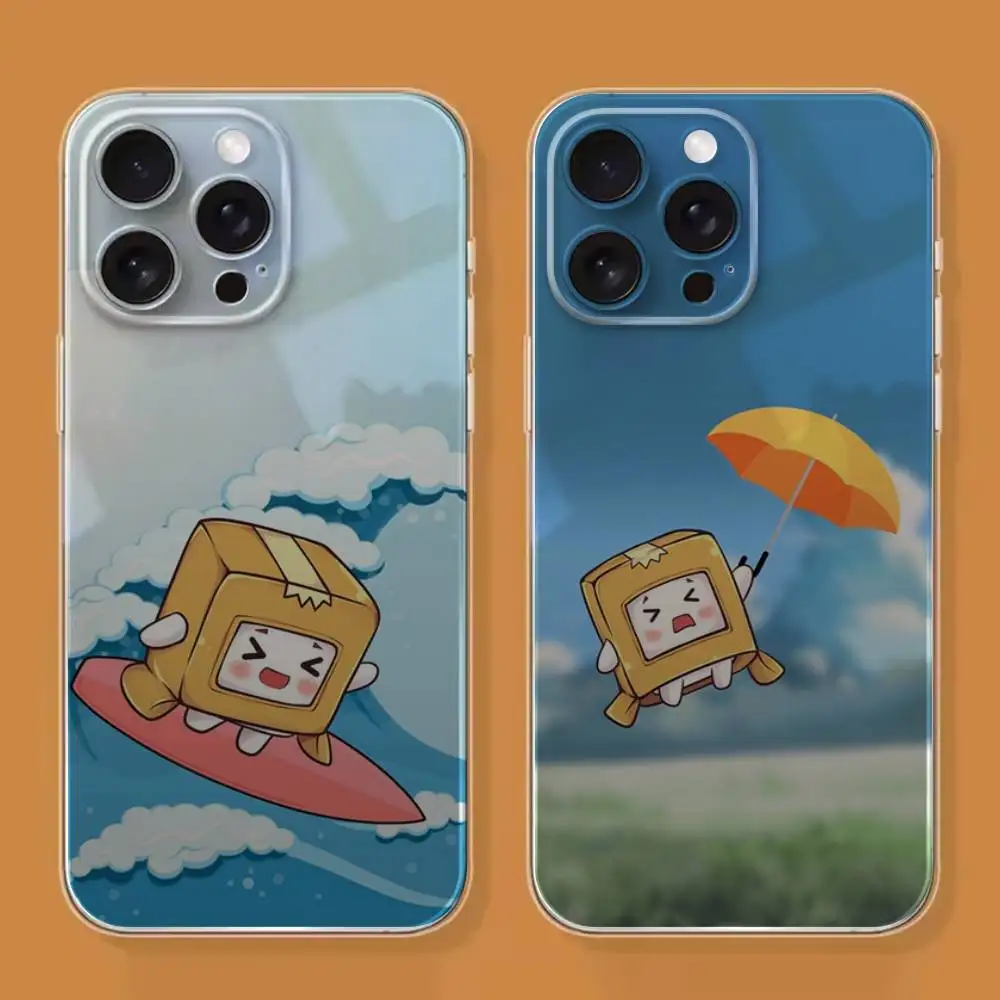 

Милый чехол для телефона L-Lankybox для iPhone 16,15,14,13,12,11 Plus, Pro, Max, XR, XS, X, 7,8 SE, мини-прозрачный силиконовый мягкий чехол
