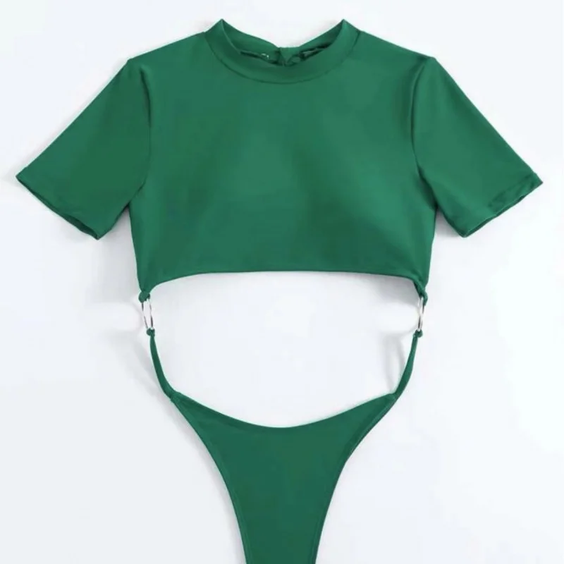 Monochrome T-Shaped Swimwear, Sexy Bikini, Beauty Back, Monochromatic Swimsuit, New, 2022 image 4