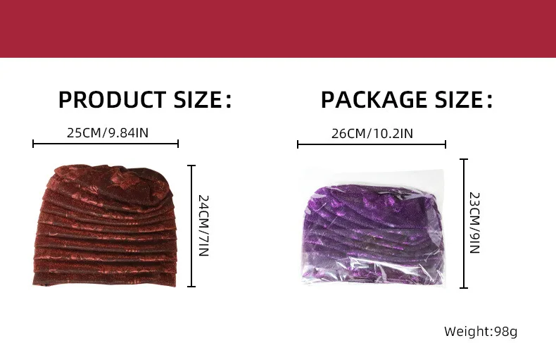 Glitzernde Ganzkörper-Turban-Kappe für Frauen, 2025, Damen-Kopfwickel, muslimisches Kopftuch, Hut, Turbante Mujer, afrikanische Kopfbedeckung – Detail 10