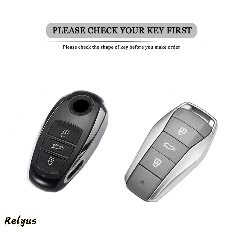 Fashion Soft TPU Car Remote Key Cover Case Protection Shell For VW Volkswagen Touareg 2017 2018 2019 2020 2021 Car Accessories